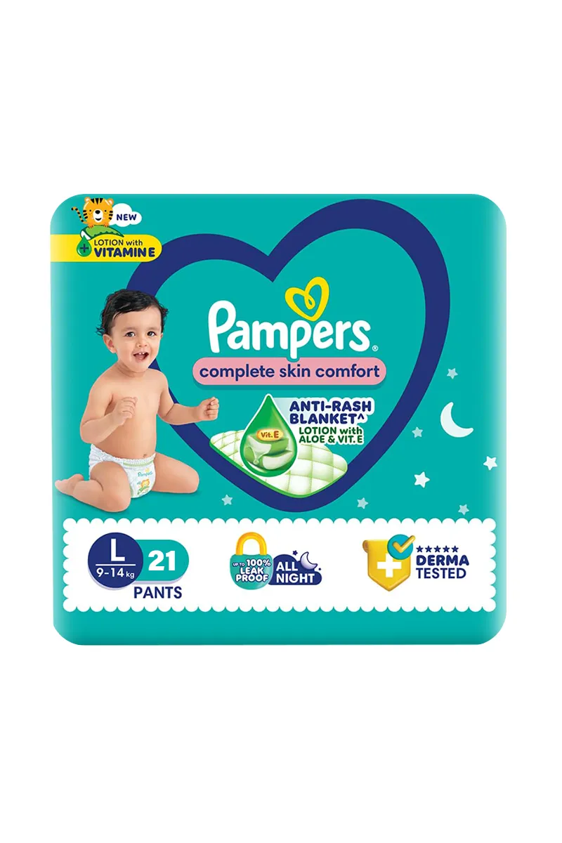 Pampers Complete Skin Comfort Diaper Pants L (9-14 kg) - 21 pcs