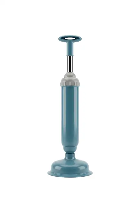 Toilet Plunger with High Pressure Suction Cup - Blue