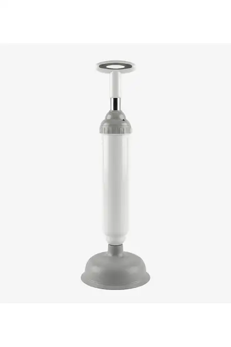Toilet Plunger with High Pressure Suction Cup - Grey