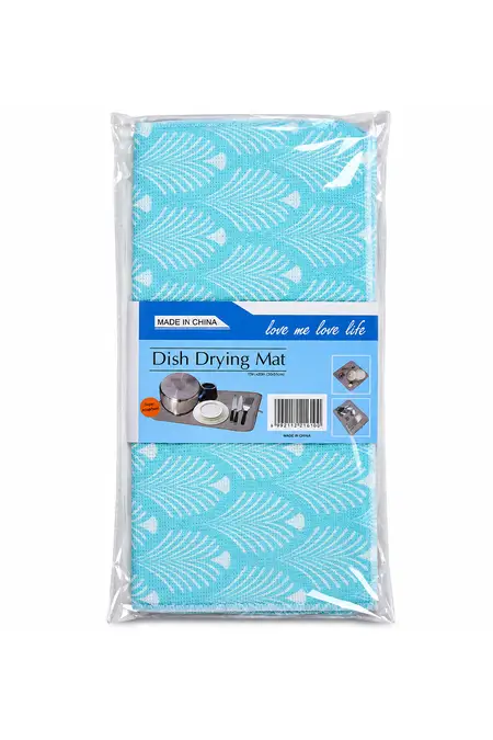 Dish Drying Mat Microfiber Blue (15*20 inch) - GR000696BLU1