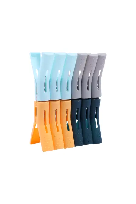 Plastic Cloth Clips (Eiffel Design) - Small (12 Clips)