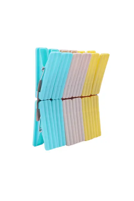 Plastic Cloth Clips (Breeze) -  12 Clips