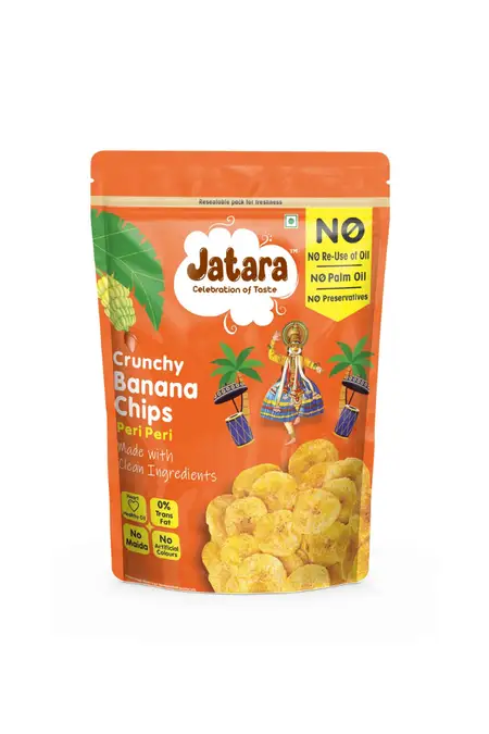 Jatara Premium Crunchy Banana Chips (Peri Peri) - 170g 
