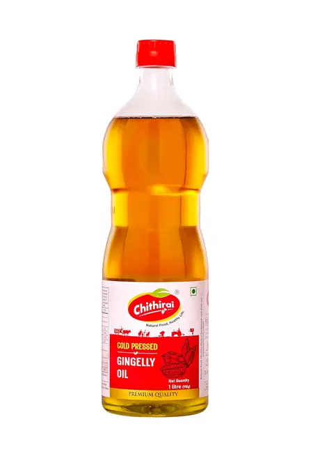 Chithirai Cold Pressed Gingelly Oil - 1 Ltr