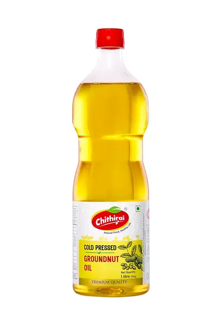 Chithirai Cold Pressed Groundnut Oil - 1 Ltr