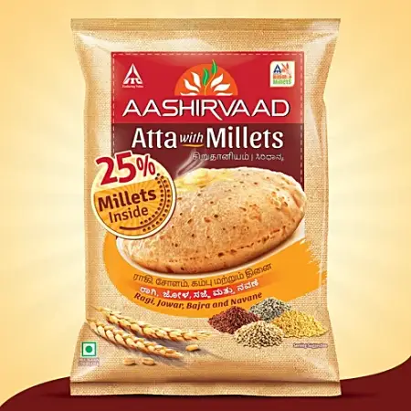 Aashirvaad Atta with Millets - 1 Kg 