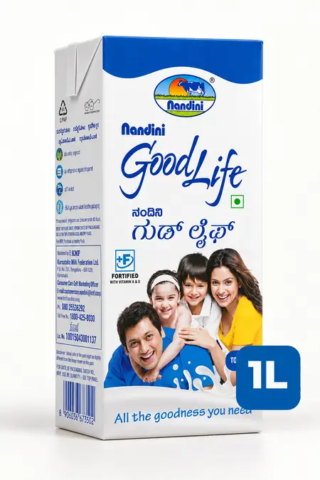 Nandini Good Life Toned Milk - 1Lit