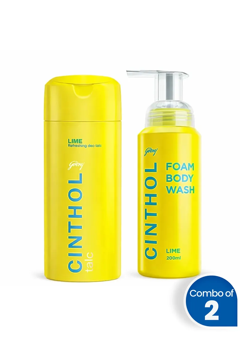 Cinthol Lime Freshness Combo (Body Wash + Deo Talc) - Combo of 2