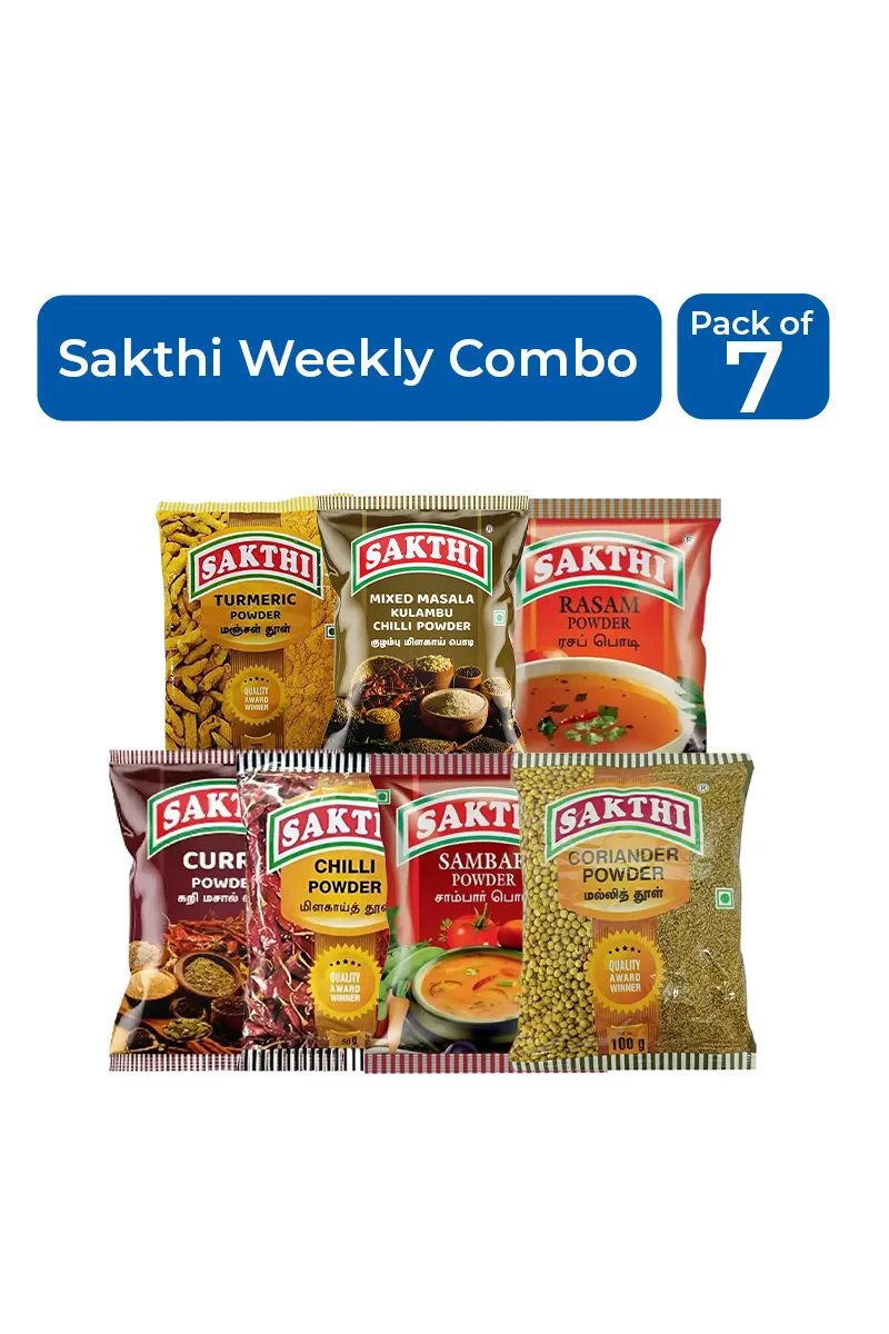 Sakthi Masala Weekly Essentials Combo - Pack of 7