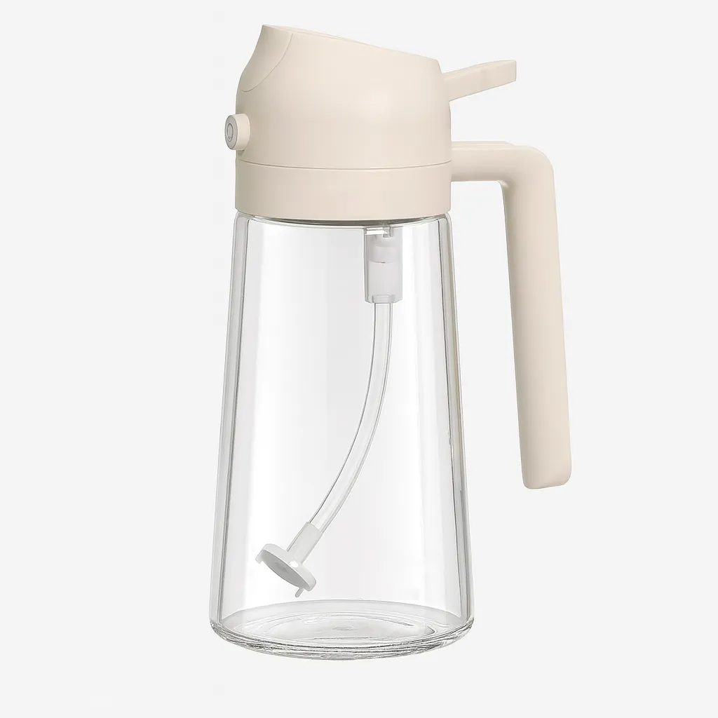 Glass & Plastic 2 in 1 Oil Spray / Dispenser, Cream - 480 ML