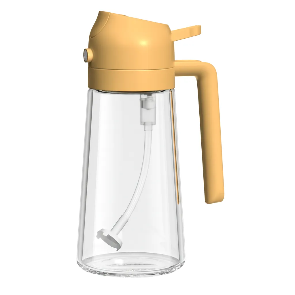 Glass & Plastic 2 in 1 Oil Spray / Dispenser, Orange - 480 ML