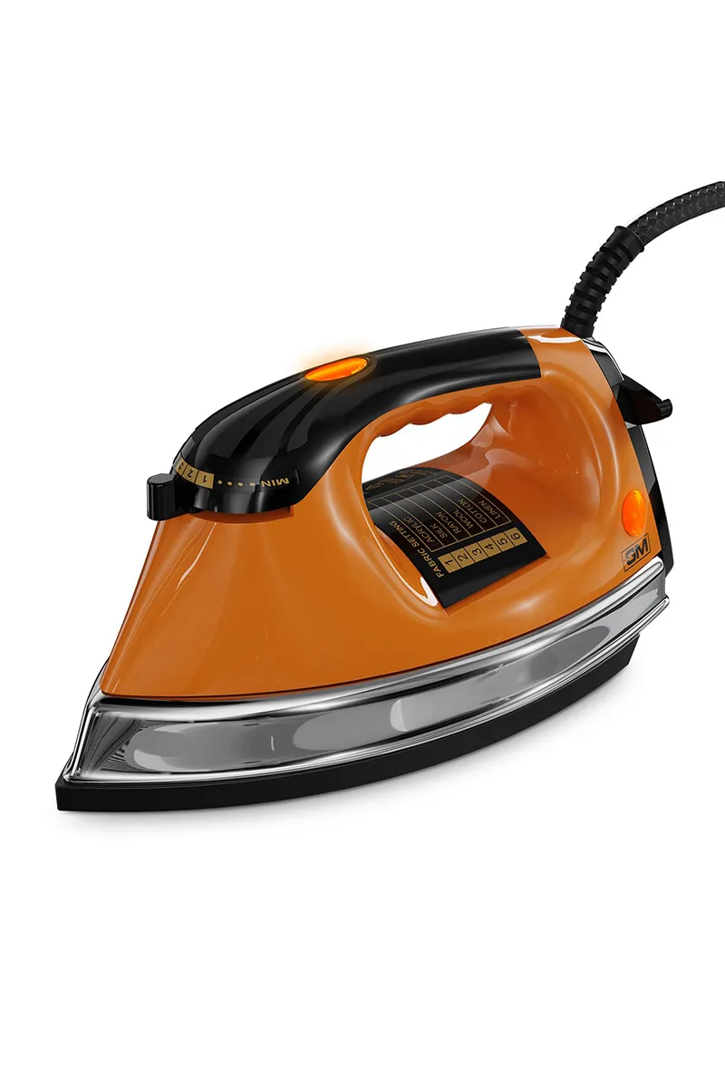 GM Ferro 1200 W Dry Iron Box (Orange)