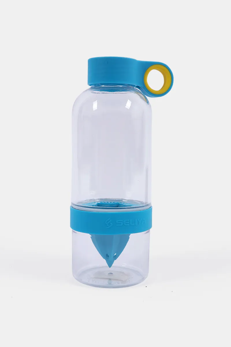 Plastic Infuser Water Bottle, Blue - 600 Ml