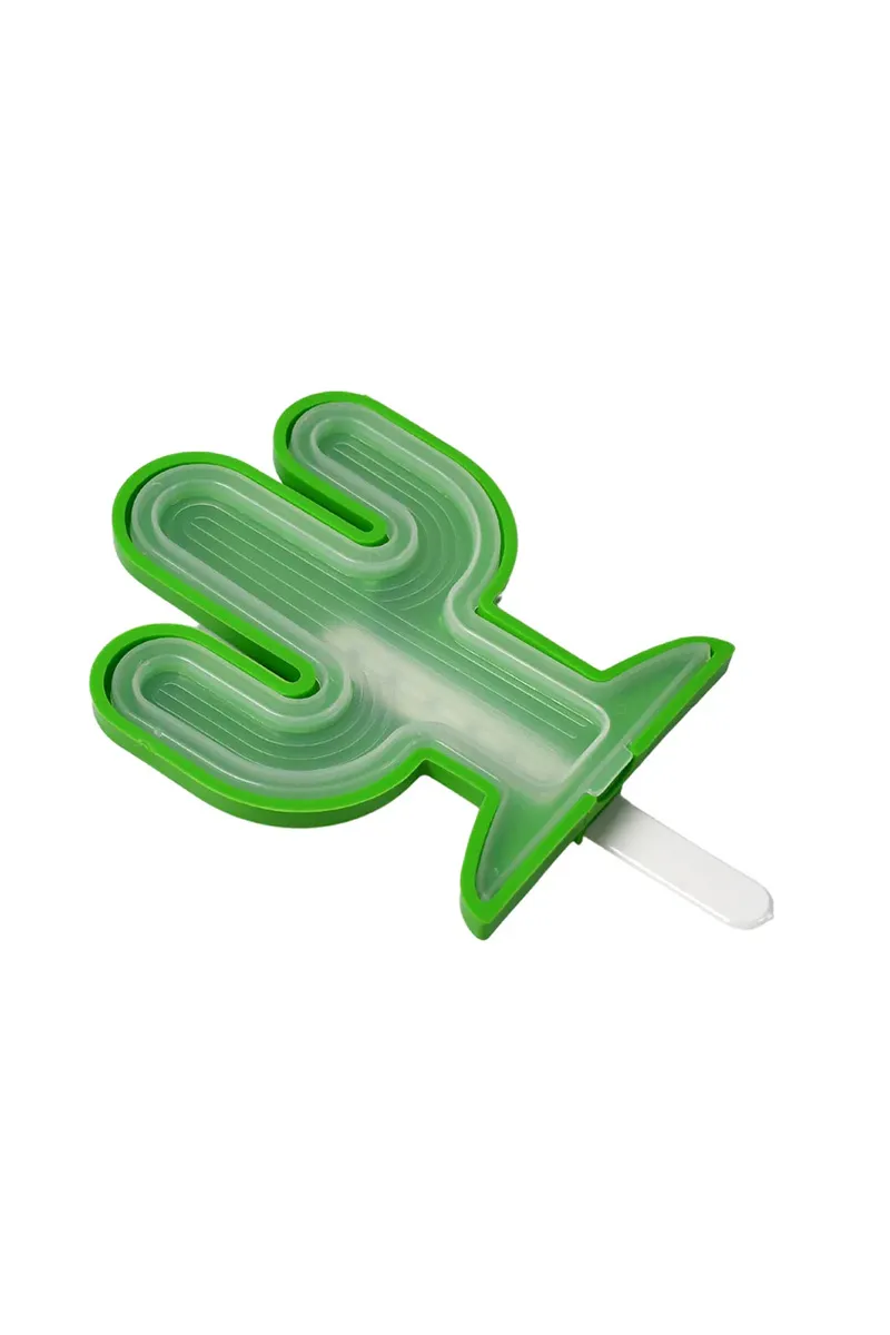 Plastic Ice Cream Mould, Green - 14 Cm