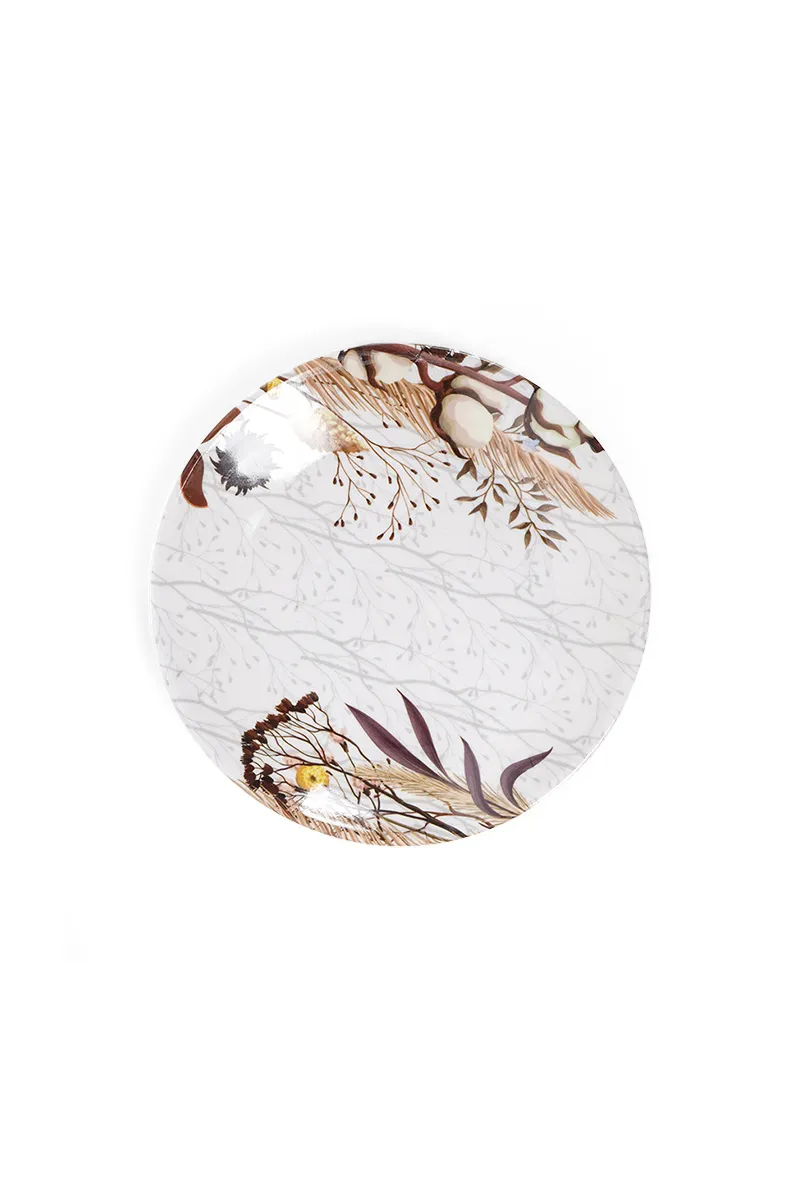 Melamine Vivanta Half Plate, Brown - 18 Cm HK000203PLABRO
