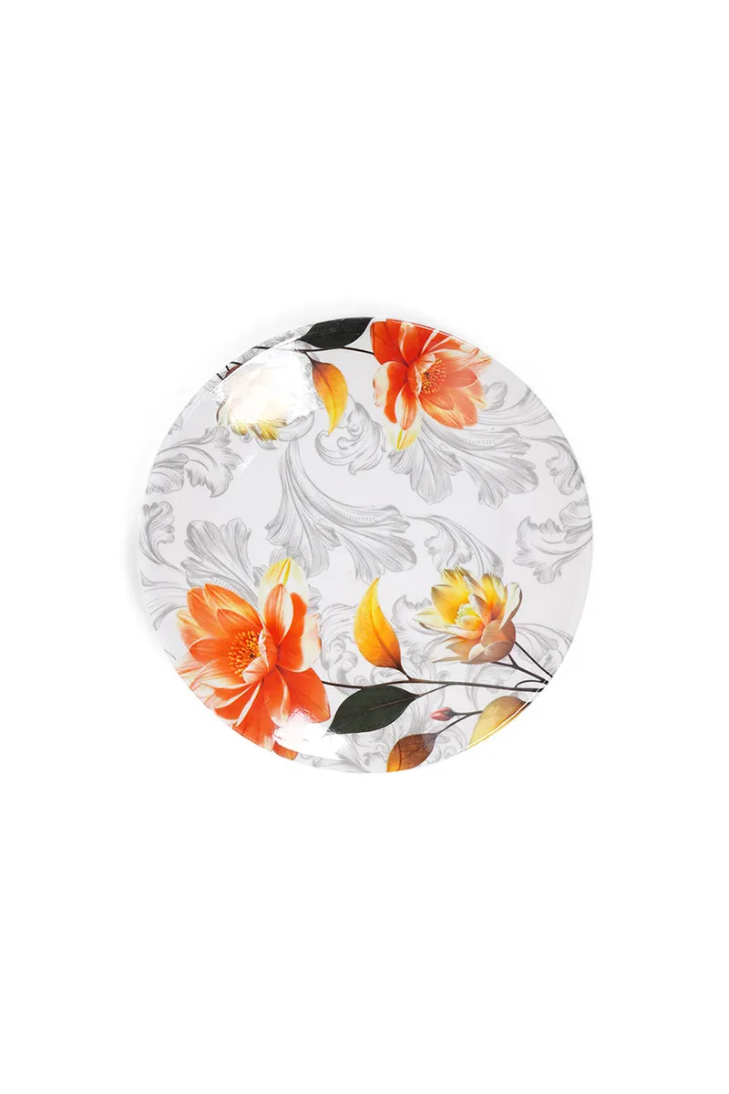 Melamine Vivanta Half Plate, Orange - 18 Cm HK000203PLAORG