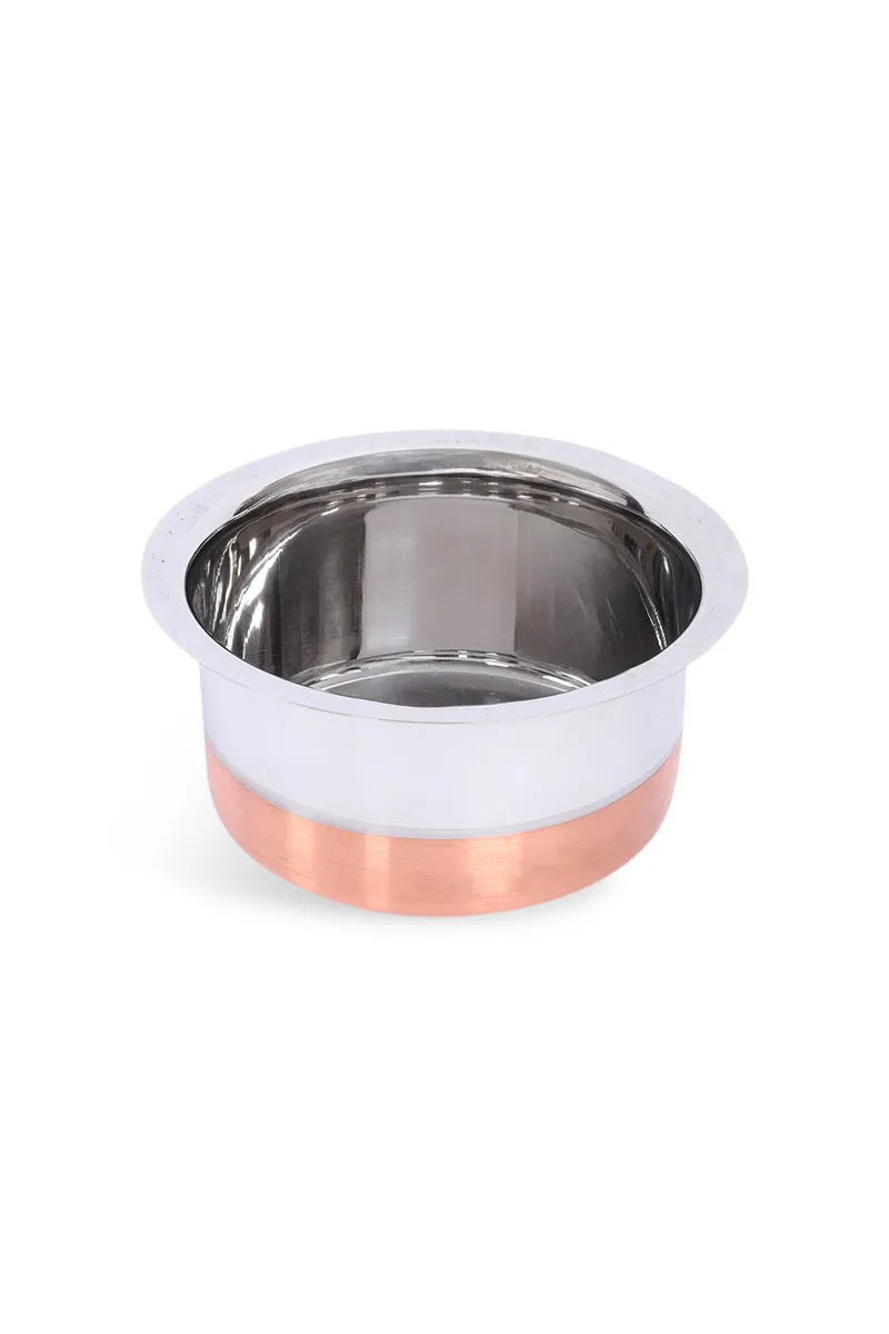 Premium Stainless Steel Copper Bottom Tope - 1700 ML