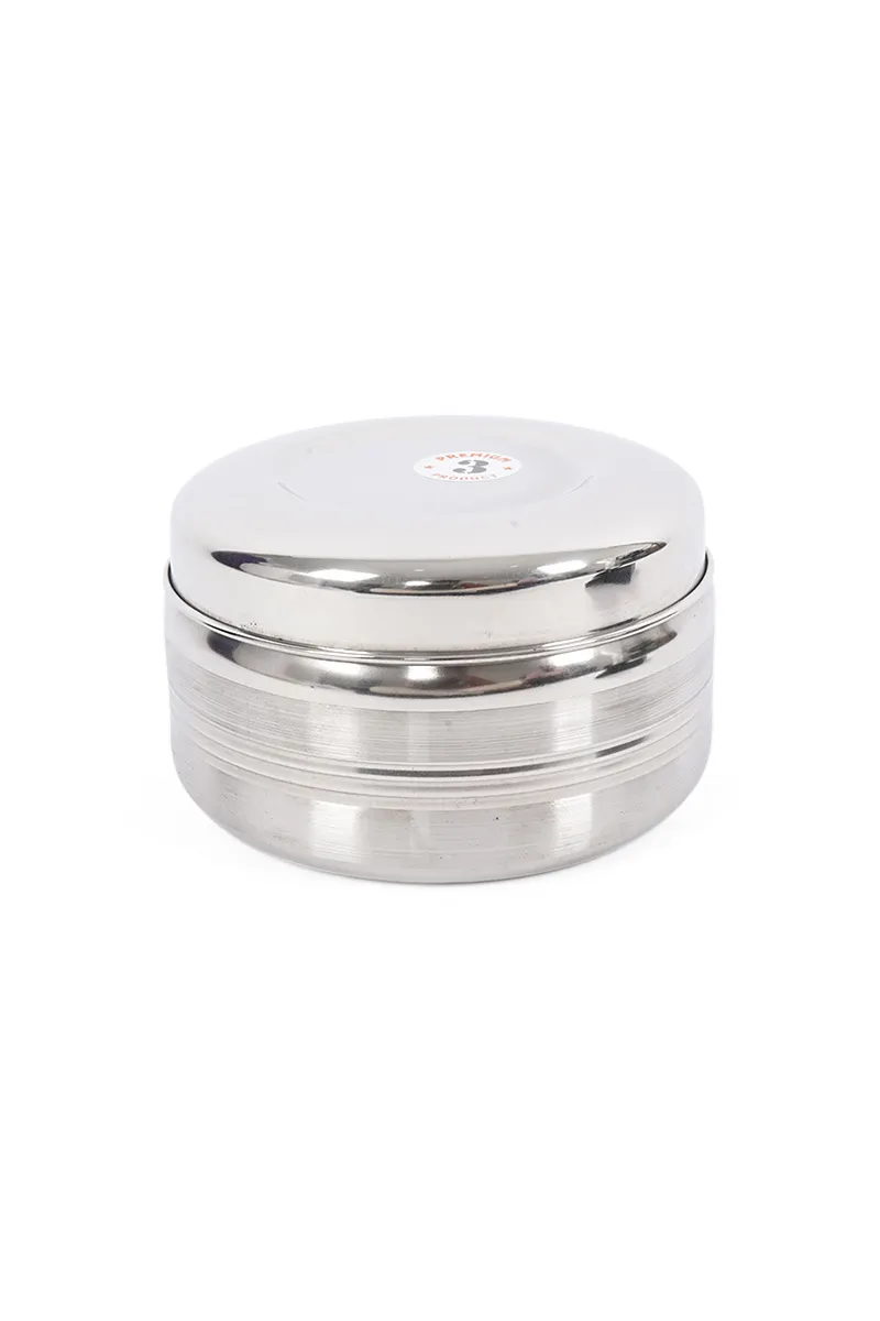 ST Laddu Pot - 3 Lunch Box - 750 ml HK000270LUNBOXSIL750ML