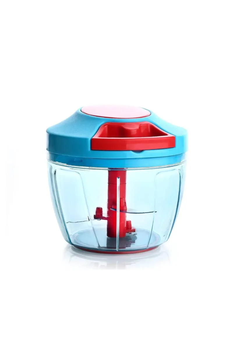 Plastic & Stainless Steel Speedy Chopper, Sky Blue - 450 ML
