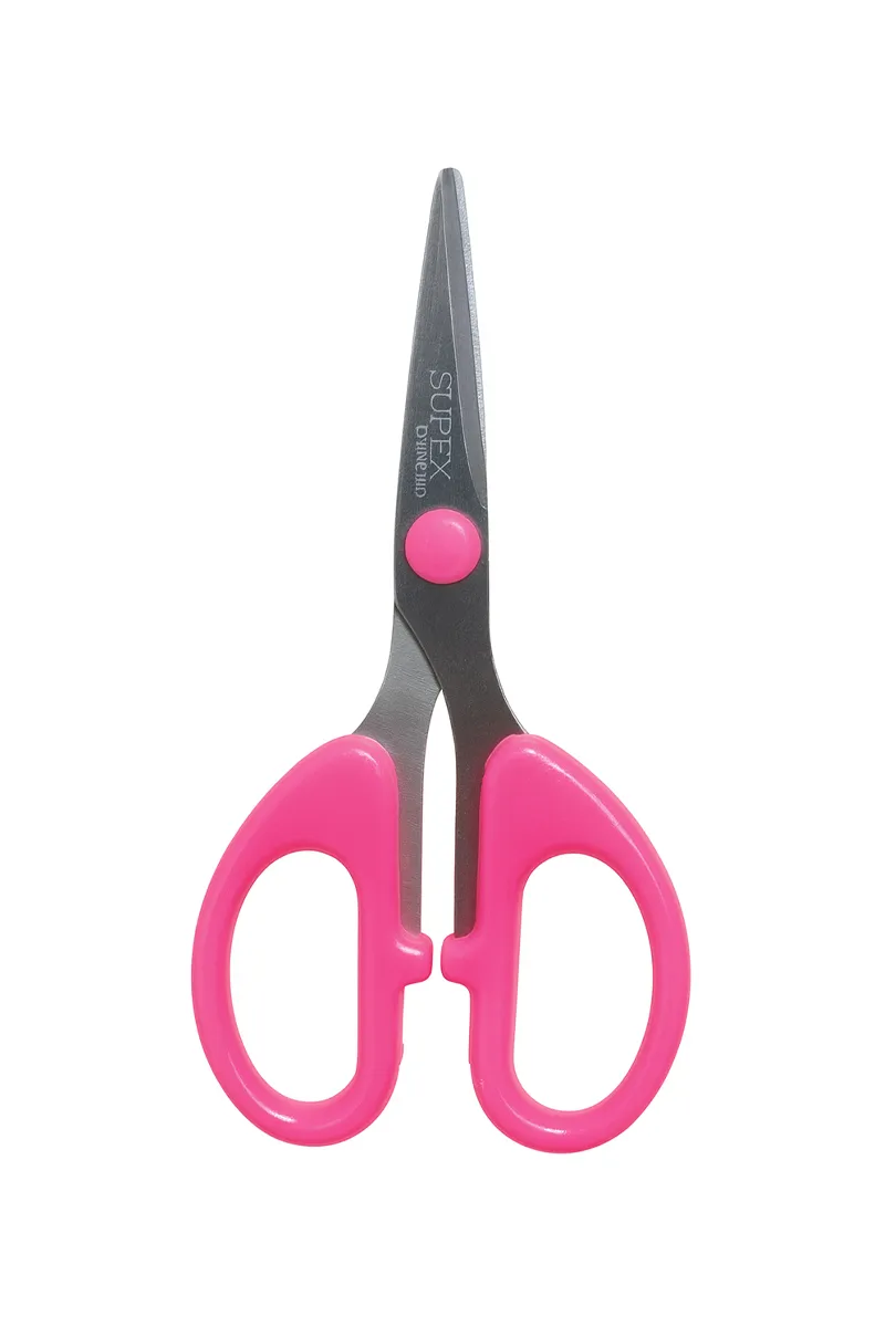 Plastic & Stainless Steel Multipurpose Scissor, Pink - 12 Cm