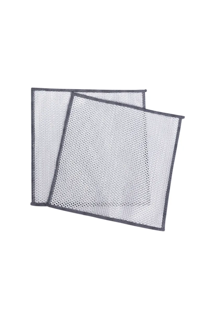 Plastic Iterms - Steel Scrubber - 2 Pcs Set HK000349SCRBSIL