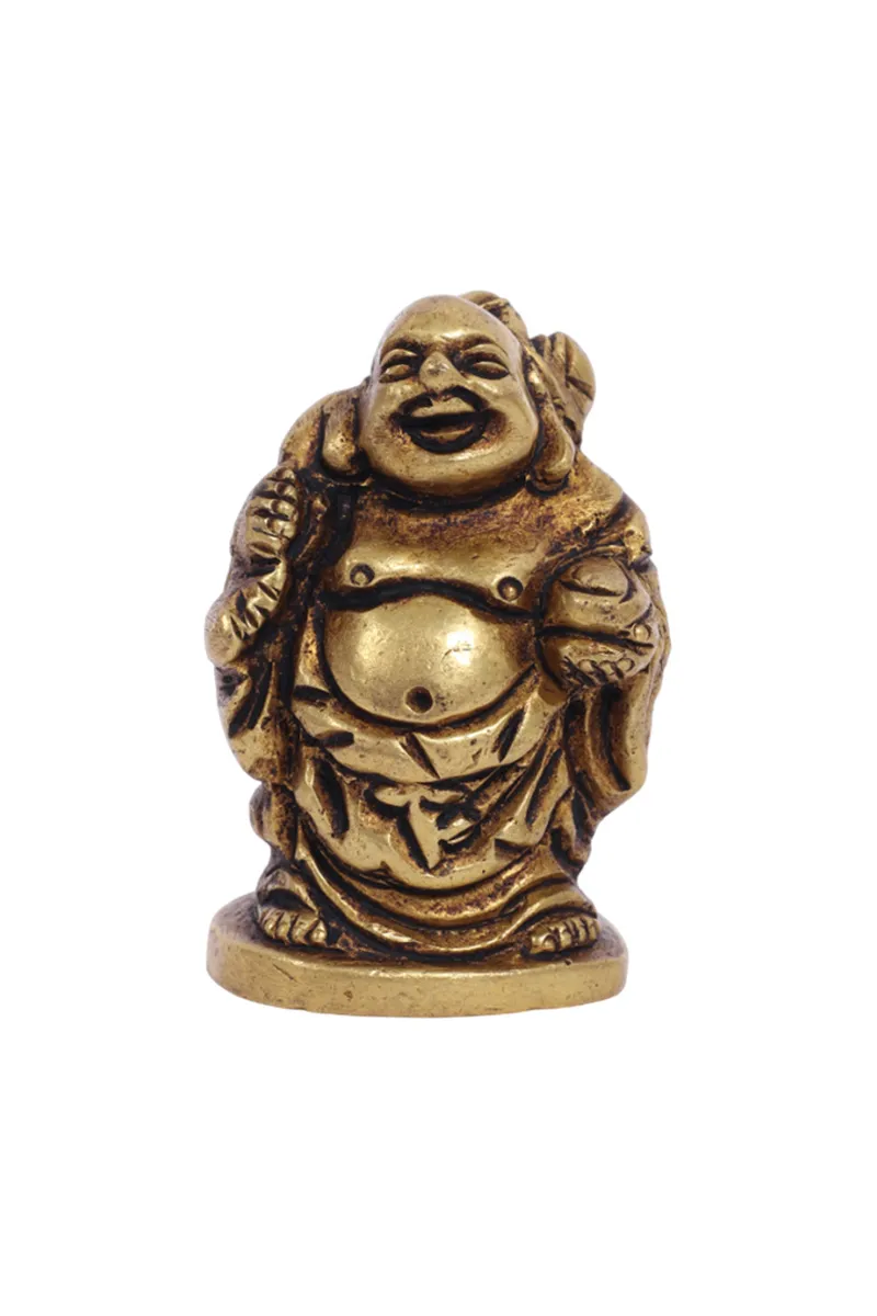 Brass Kubera Idol, Glass - 5 Cm HK000393KUBIDOL