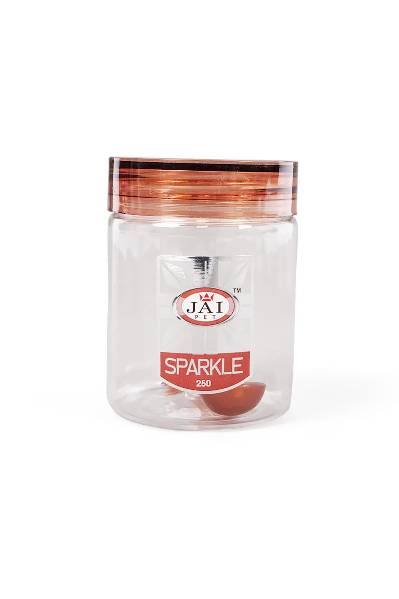 Container-Jai Sparkle-3 Pcs 250 ml, Brown HK000395CONBRO250ML