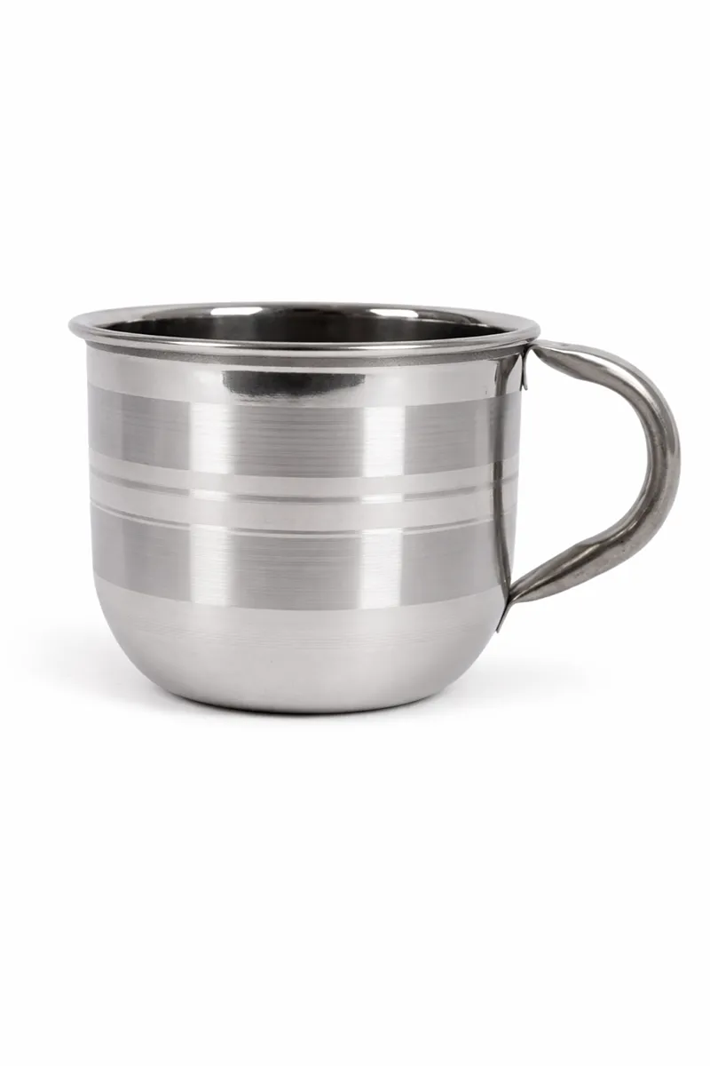 Stainless Steel Cup, Silver - 100 ML