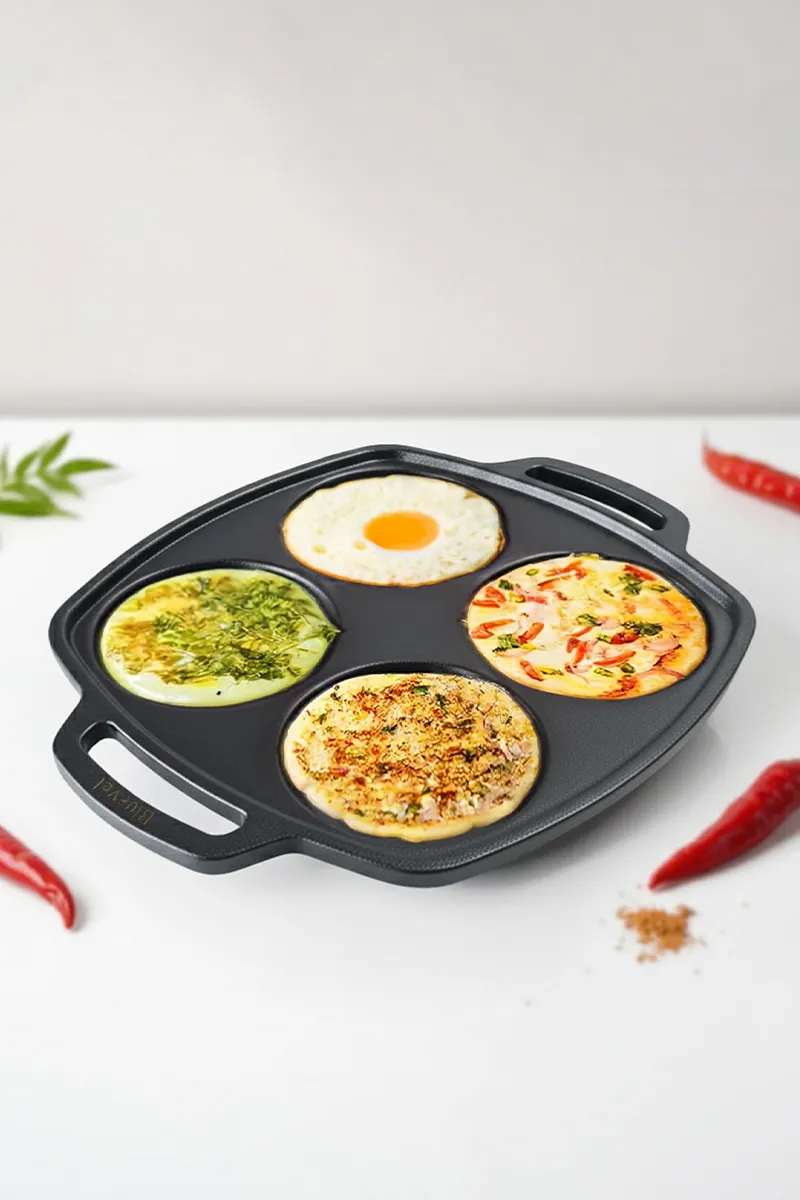 Ferrous Cast Iron Multi Snack Pan, FE31 - 300mm/27 Cm HK000482UTT27CM