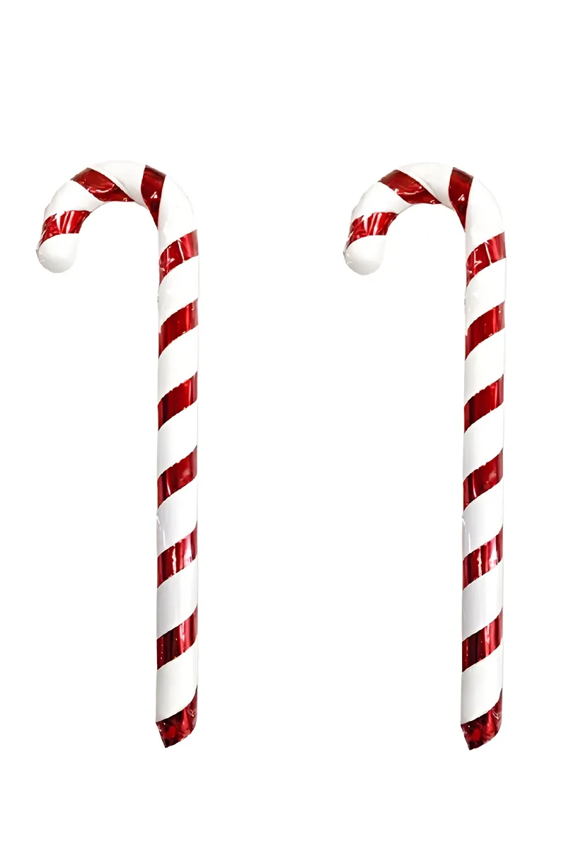 Christmas Candy Stick, Plastic - 2 pc