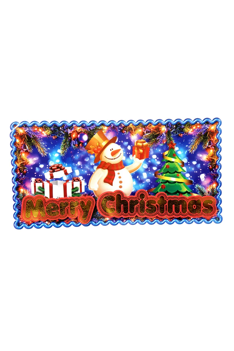 Christmas Poster Sticker TYPS0027MUL HK000586CHRSTKBLU