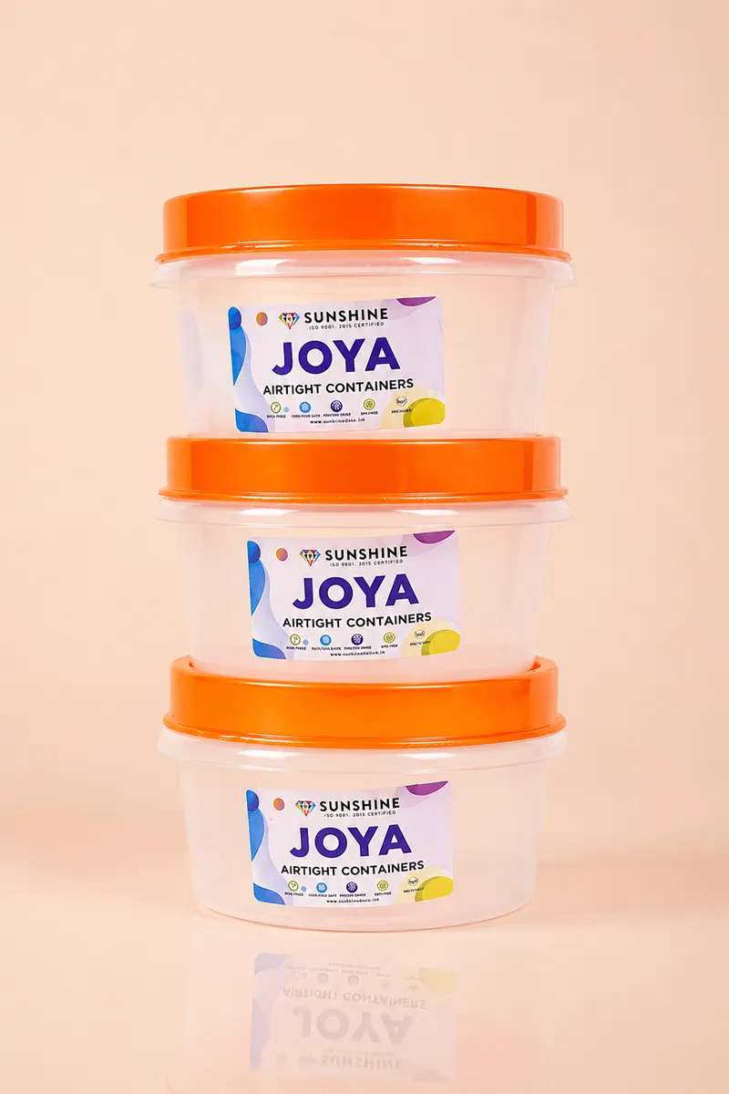 Sunshine Plastic Joya Mini Container, 3 Pcs - 550 ML Each