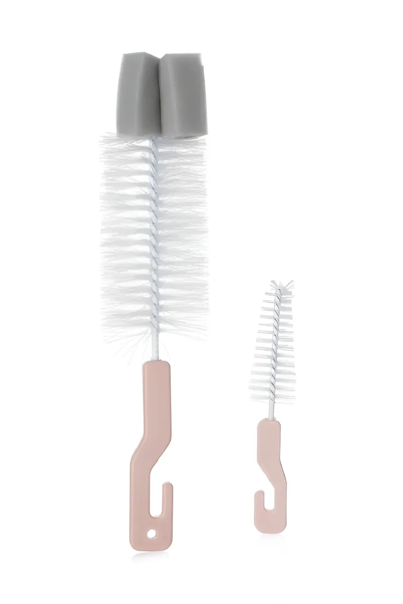 Bottle Cleaning Brush Set, Peach - 2pc