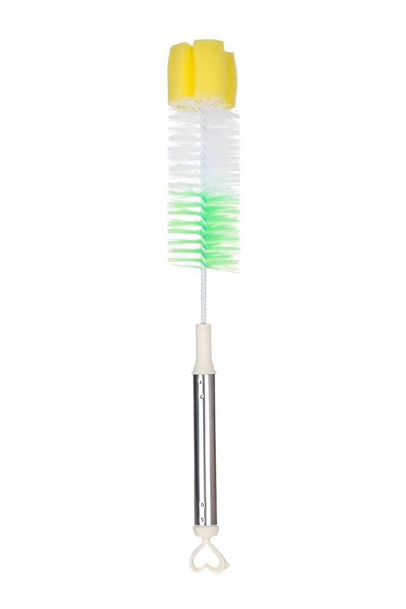 Plastic Bottle Cleaning Brush, Yellow - 36 Cm