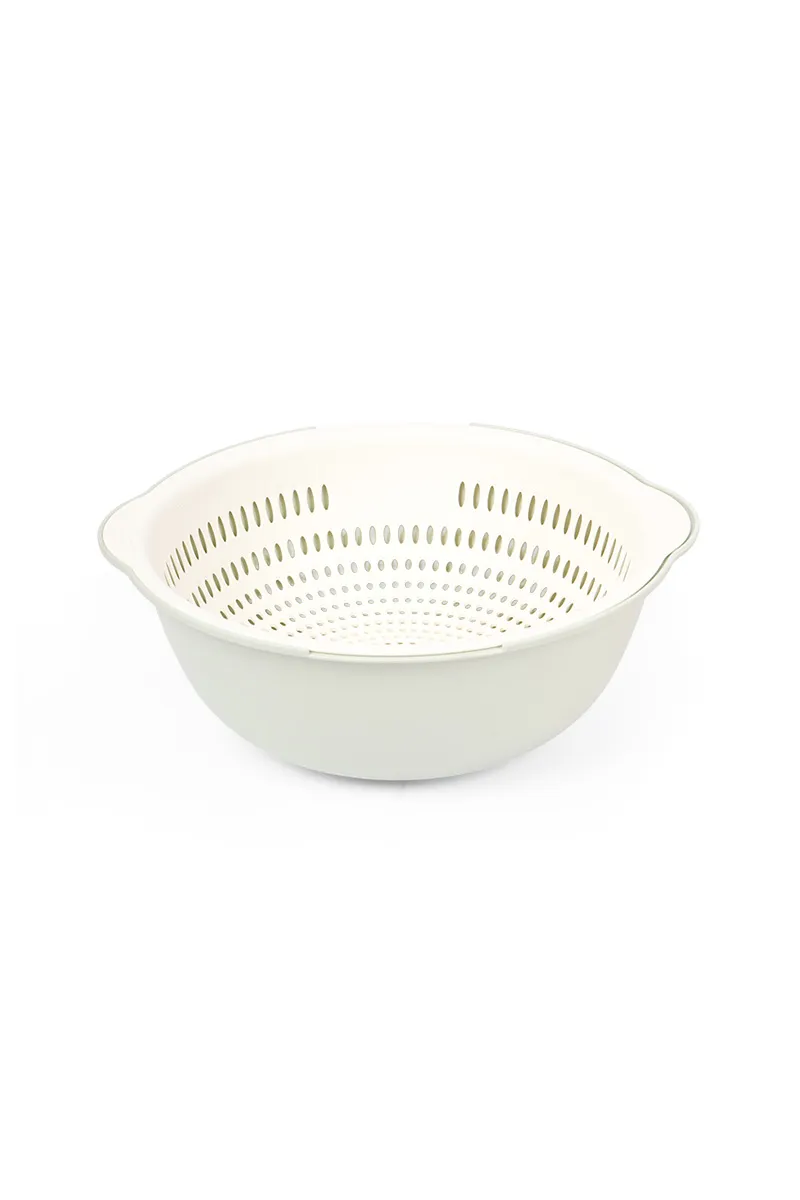 Plastic Double Layer Colander - 24 Cm