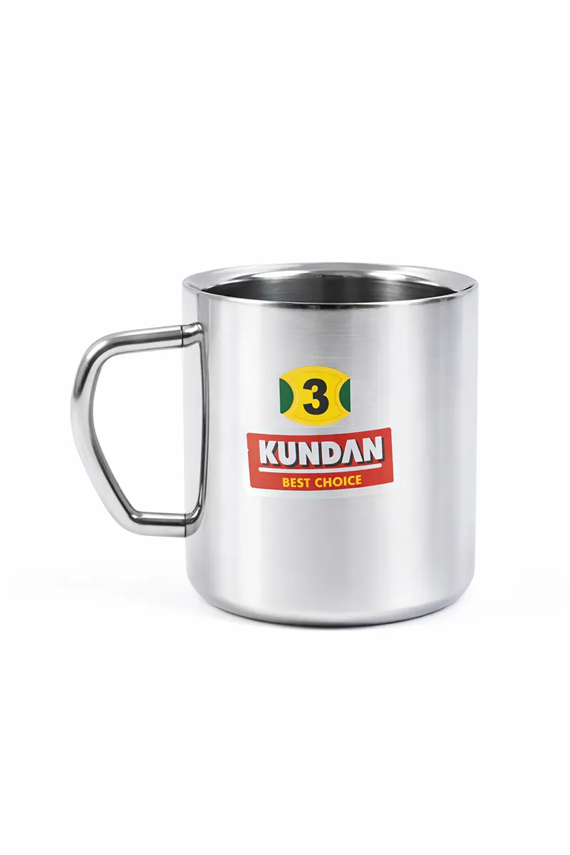 Stainless Steel Cup, Silver - 180 ML