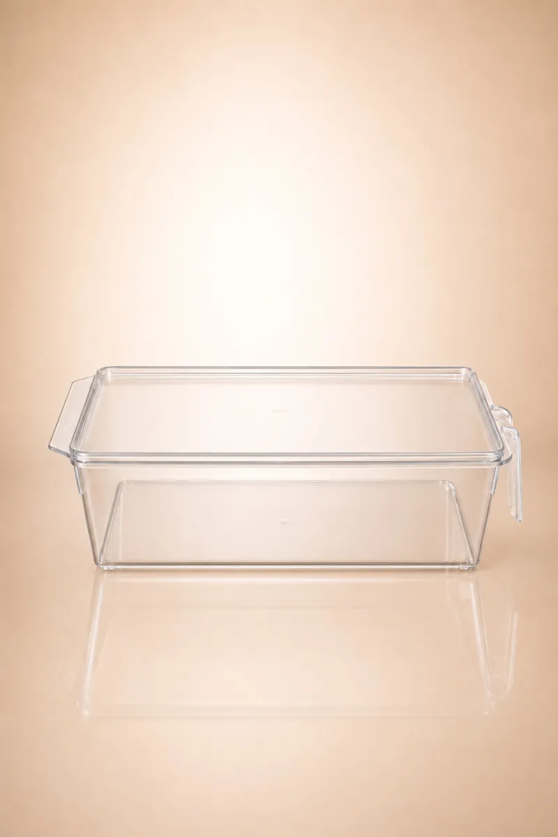 Plastic Fridge Container with Handle - 2500 ML