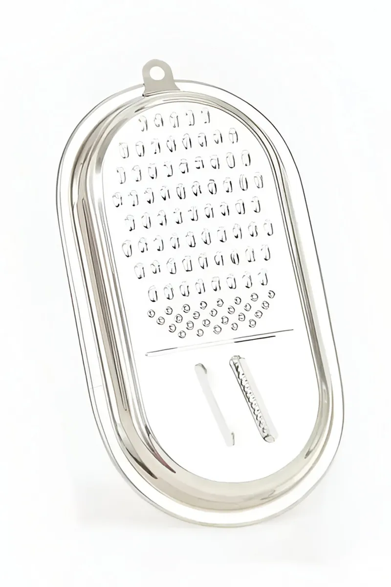 Stainless Steel Grater, Silver - 26x14 Cm