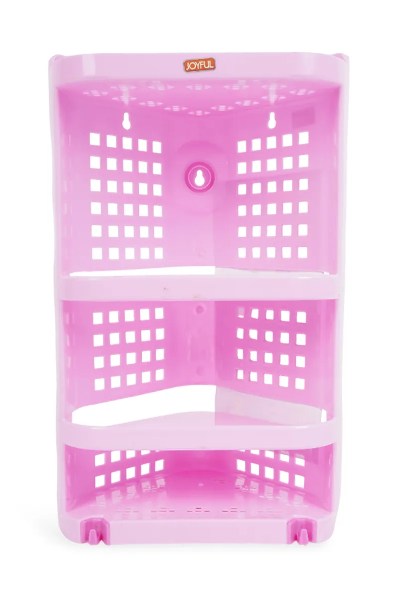 Joyful Plastic Corner Storage Rack - 25 x 40 Cm