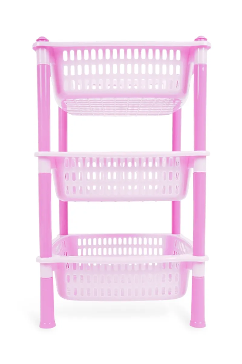 Container Joyful Square - 3 Rack - Pink HK000735RACKPIN