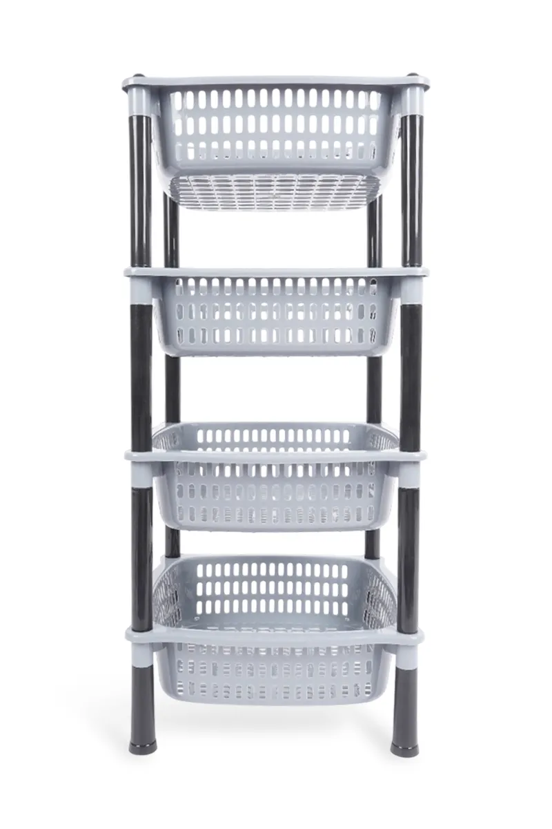 Container Joyful Square - 4 Rack  - Grey HK000736RACKGRY