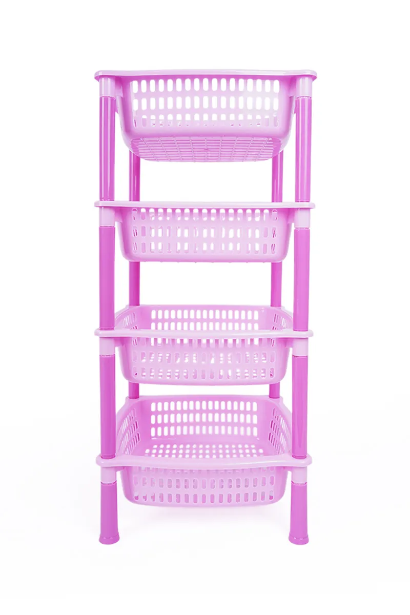 Container Joyful Square - 4 Rack - Pink HK000736RACKPIN