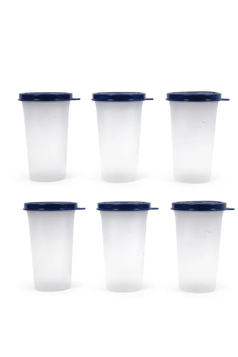 MyBento Plastic BPA Free Container Set, Blue - 1000ml*6