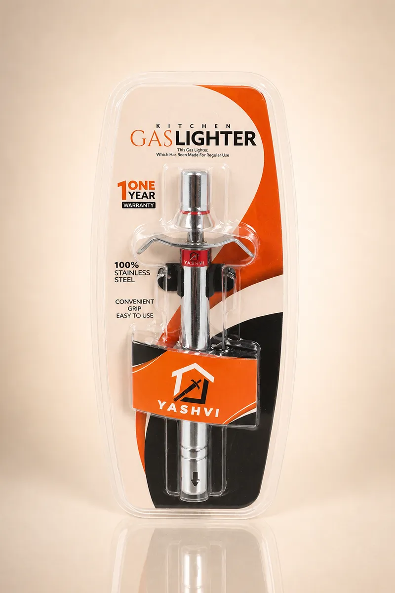 Stainless Steel Gas Lighter - Silver
