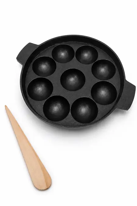 Arnad Cast Iron Paniyaram Pan - 9 Pit