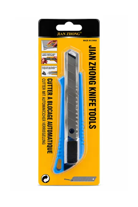 Cutter Knife_KVA-HN-23713, 18mm Wide Blade, 15 Cm - Sky Blue HK2105KNISKYBLU