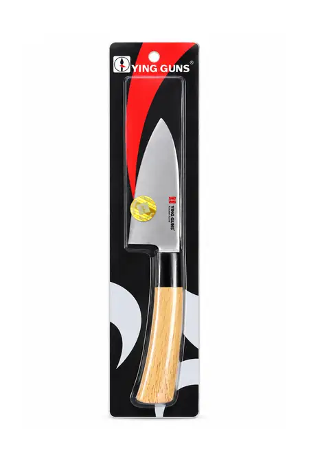 Wood & Stainless Steel Knife - 23 Cm
