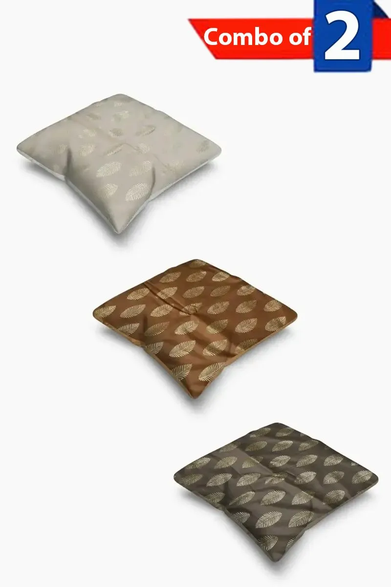 Polyester Printed Cushion Cover - Combo of 3