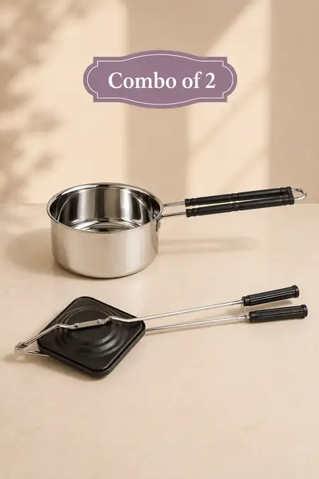 Premium Cooking Combo, Sandwich Toaster and Sauce Pan - Como of 2