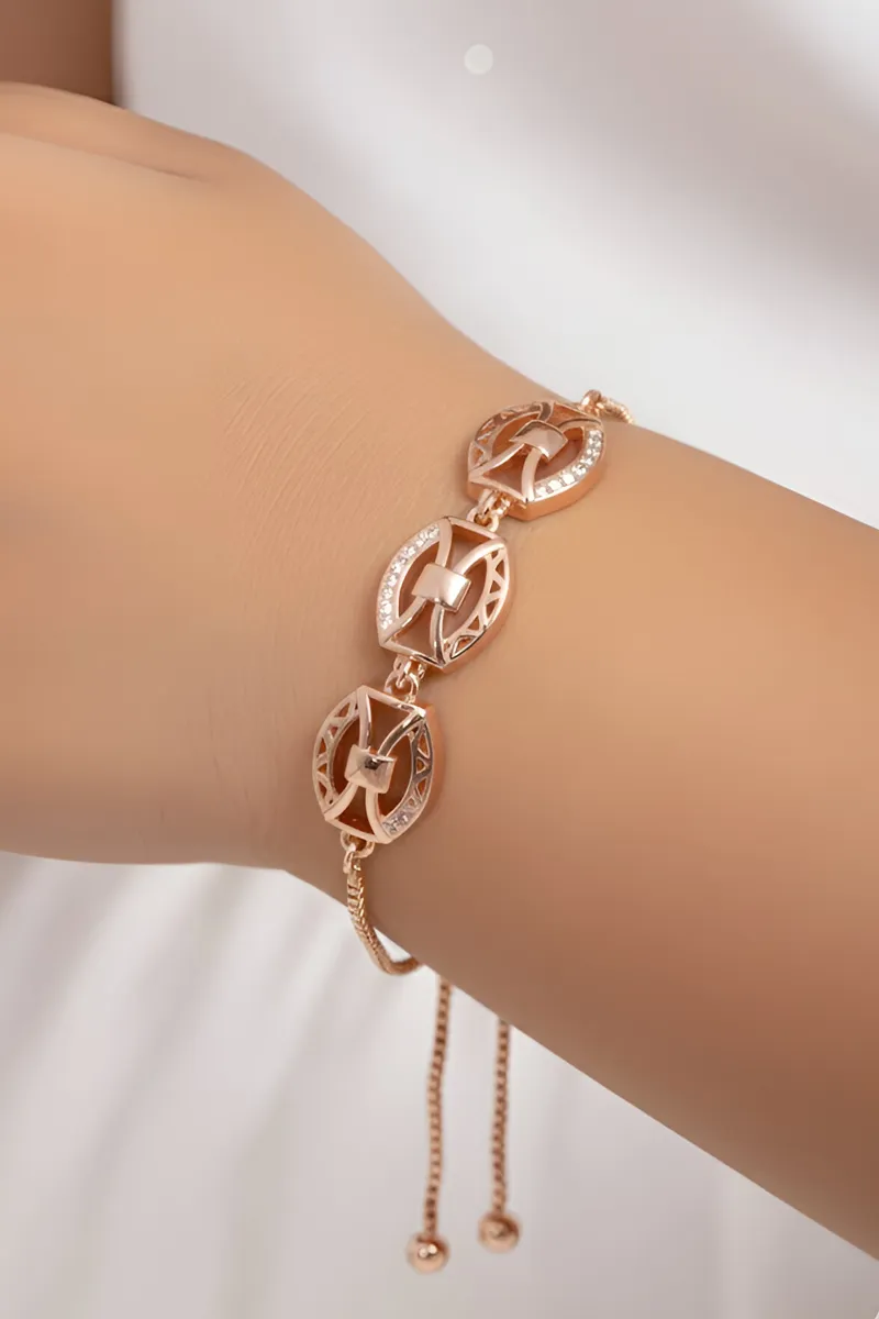 Gold Oval Charm Bracelet for Little Girls